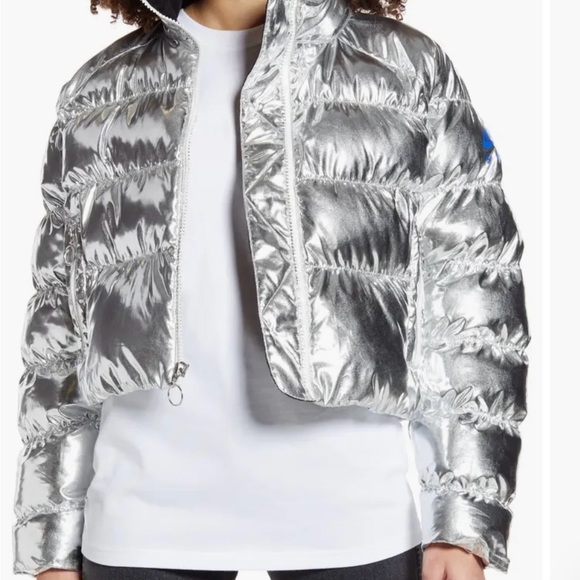 NWOTS. Nike Olivia X Kim Metallic Puffer Coat - Picture 7 of 8